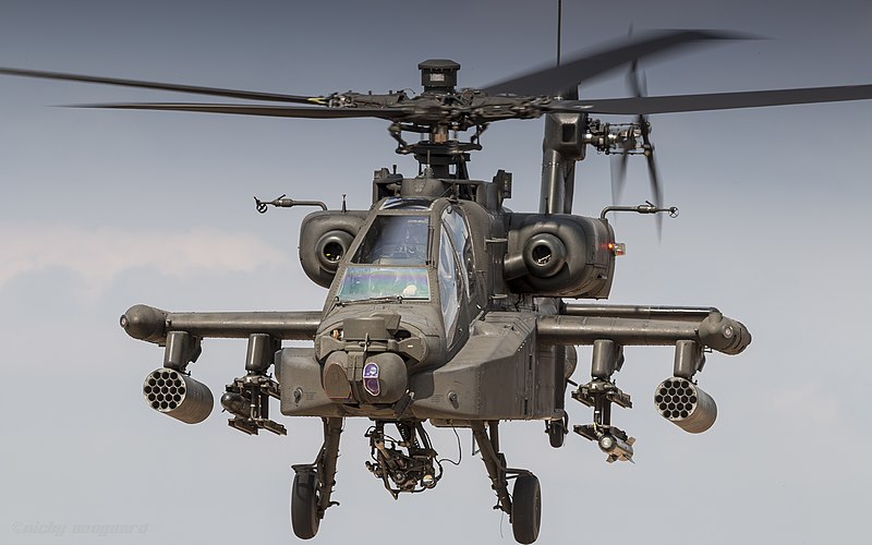 AH-64 Apache in flight